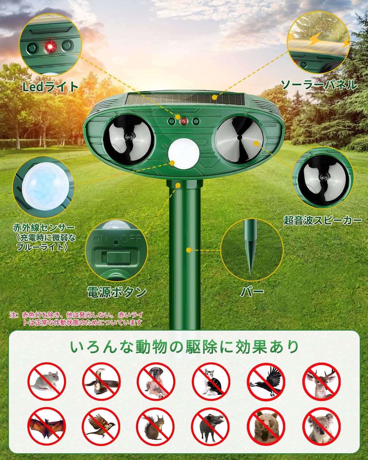 猫よけ対策 猫撃退 ネコよけ 害獣撃退 超音波 ソーラー式 猫退治 Amazon.co.jp: 【2025最新 猫よけ対策】猫よけ 超音波 猫避け